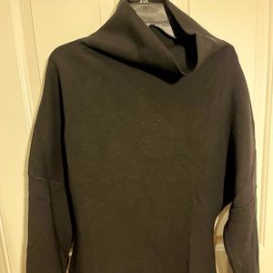 Black COS scuba sweatshirt with dropped sleeves NWOT